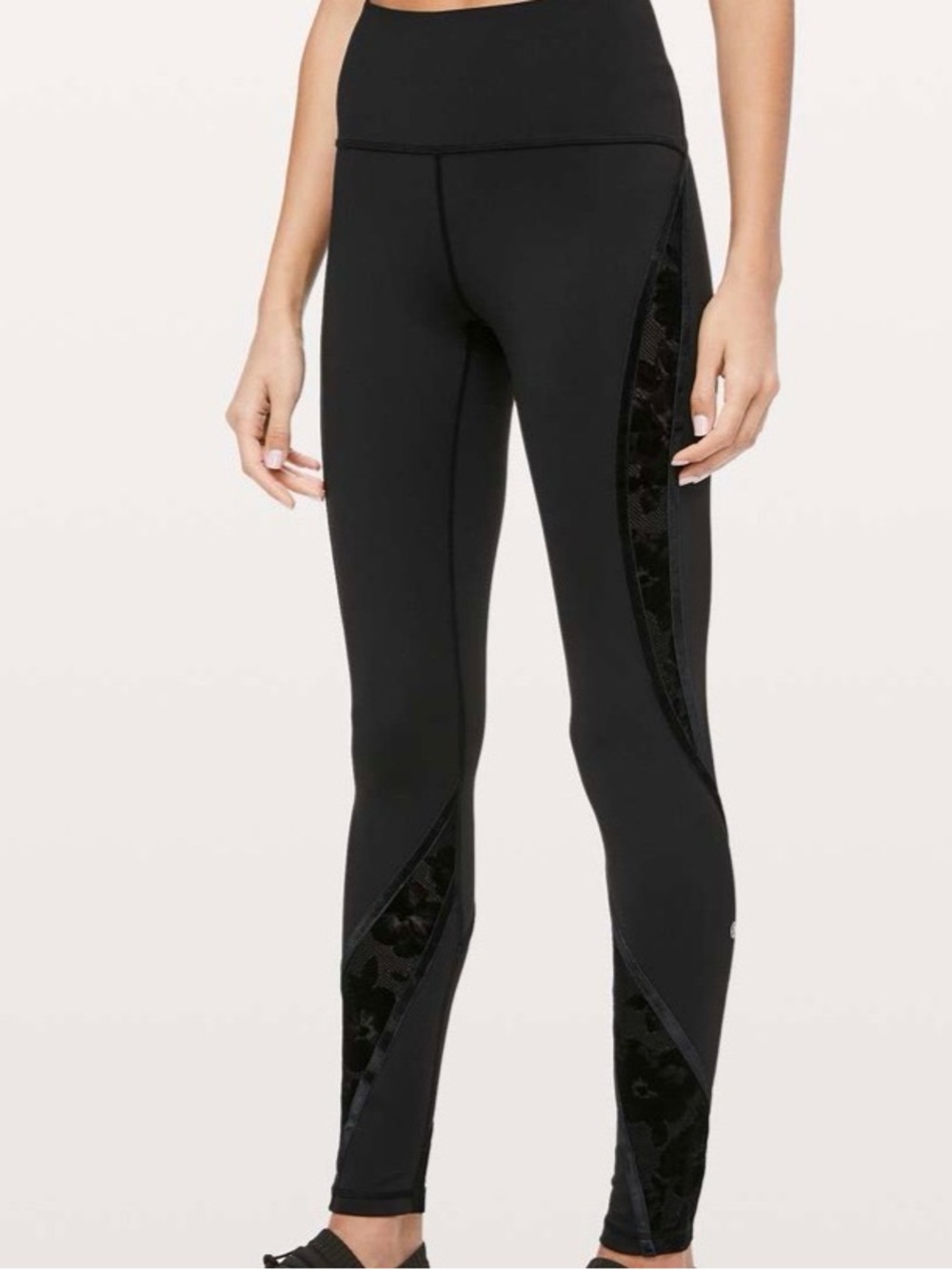 Lululemon Wunder Under High-Waist Scatter Floral Black Leggings
